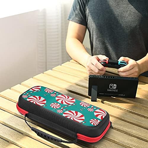 Noel Şekerleri Baskılı Taşıma Çantası saklama çantası İçin Nintendo Anahtarı Lite ve Aksesuarları Seyahat Taşınabilir