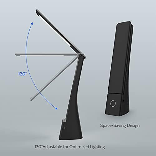 LED Masa Lambası, 3 Aydınlatma Modu ile Koopala Akülü Lamba 3 Parlaklık Seviyesi, Ayarlanabilir Kol ve USB Şarj Portu ile Şarj