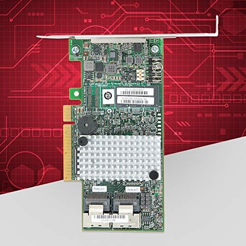 ASHATA LSI 9267 - 8ı 2208 Çift çekirdekli Ana Kontrol Disk RAID Kartı Denetleyici Kartı PCIEx8 6 Gbps 512 M Destek RAID0 1