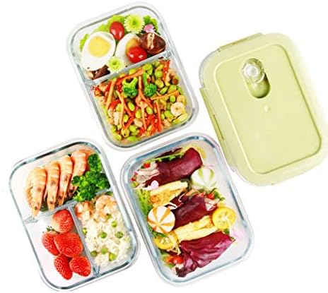 LİNGLİNG Cam öğle yemeği kutusu Konteyner Setleri Gıda Depolama ve Organizasyon Setleri Kapaklı Cam Gıda Saklama Kapları Hava