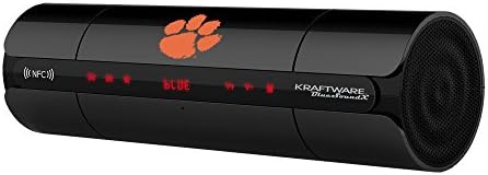 NCAA Clemson Tigers BlueSoundX Bluetooth Şarj Edilebilir Hoparlör, Siyah