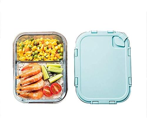 Mutfak Malzemeleri Öğrenci Öğle Yemeği Kutusu, Mikrodalga cam Öğle Yemeği Kutusu, C Onvenient şeffaf mühürlü Sebzelik, Büyük