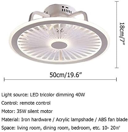 HSCW tavan vantilatörleri ile lamba LED tavan ışık Modern yaratıcı tavan vantilatörü ışıkları ile kapalı süslemeleri oturma