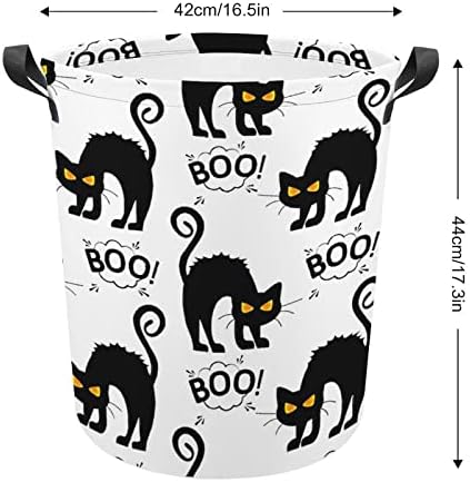 Cadılar bayramı Kedi Bulut Boo çamaşır sepeti Kolları ile-Katlanabilir çamaşır sepeti için Çocuk Odası Aile depolama, oyuncak