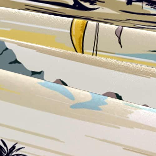 Palmiye Ağacı Ada Gemi 3 Parça Yatak Seti Nevresim ve Yastık Kılıfı İçerir, yumuşak Solmaya Dayanıklı Yıkanmış Tencel çocuk
