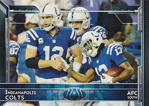 Indianapolis Colts 2015 Topps, 3 Farklı Andrew Luck Kartı, Frank Gore ve Diğerleri de dahil olmak üzere Düzenli Sayı 21 Kart