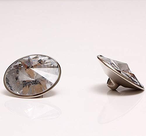 Dikiş Düğmesi (400 adet / GRUP) 25mm Yuvarlak Akrilik Düğmeler Temizle Faceted Cut Scrapbooking Başlık Dikiş Aksesuarı