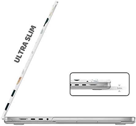 B BELK ile Uyumlu MacBook Pro 14 inç Kılıf 2021 Yayın A2442 ile M1 Pro / Max Çip, plastik Sert Kabuk Kılıf + Keboard Kapak