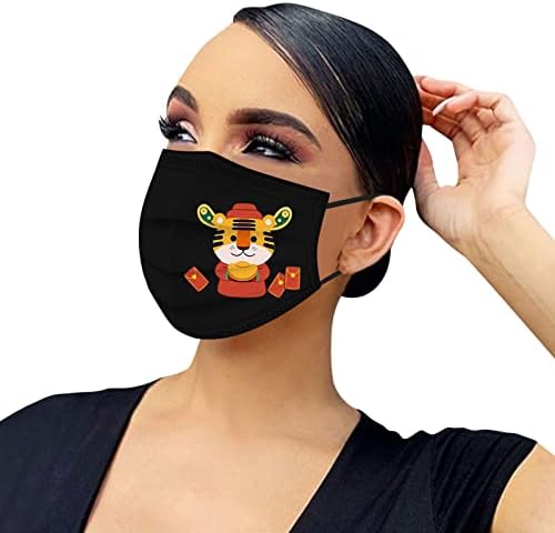 10 Adet Yetişkin Tek Kullanımlık Face_Mask-Unisex Face_Mask Çeşitli Renkler Karikatür Tasarım Kadın Erkek 3 Katlı Face_Covering