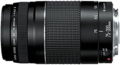 Canon EOS Rebel T5 dijital SLR fotoğraf makinesi ile EF-S 18-55mm IS II + EF 75-300mm f / 4-5. 6 III paket