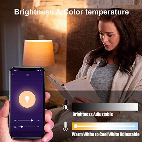 OHLUX 13 W 1300 Lümen Süper Parlak Akıllı WiFi LED ampuller Alexa Google Ev ile Uyumlu, RGBCW Çok Renkli, Sıcak Soğuk Beyaz