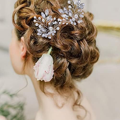 GRTD Gelin Düğün Saç Pins Şerit Rhinestone Gelin Saç Tokası Inci Saç Aksesuarları Kadınlar ve Kızlar ıçin / / 562