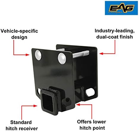 EAG RV Tampon Hitch 2 inç Alıcı Adaptörü için 4x4 inç Kare Tampon Işın Seviyesi Römork Çekme