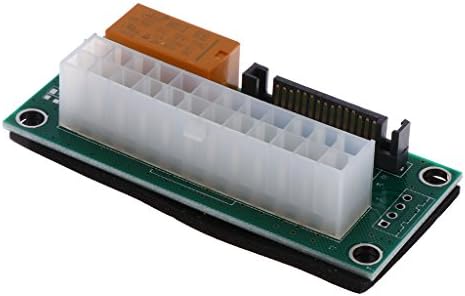 BTC Madenci için 24 Pin SATA Çift PSU Güç Synchronizer Başlangıç Genişletici Kartı
