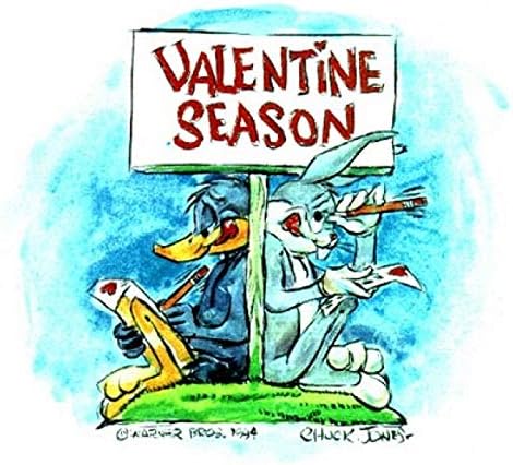 Chuck Jones Sevgililer Sezonu Daffy Duck ve Bugs Bunny Warner Brothers Giclee 250 Kağıt Sınırlı Sayıda