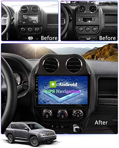 GOFEI 10 Android 10 Araba GPS Navigasyon Radyo Ses Video Multimedya Sistemi için Jeep Pusula 2010- Destek Bluetooth Eller