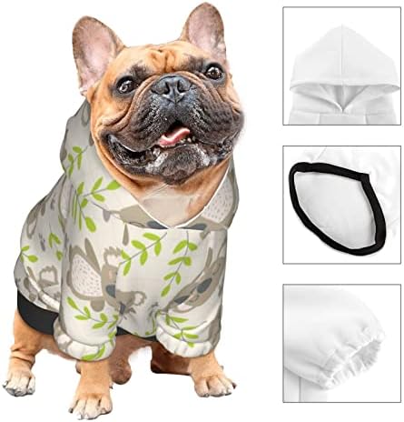 ZENMEBAN Küçük Cins Pet Giyim, Graffiti Dekor Köpek Hoodie, Sıcaklık Pelerin Veya Battaniye Köpekler için-6 Boyutları