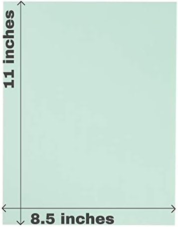 1İnTheOffice Renkli Fotokopi Kağıdı, Yeşil Fotokopi Kağıdı, Baskı Kağıdı 8,5 x 11, Mektup Boyutu, Yeşil, 20 lb Yoğunluk, (500