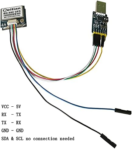 DIYmalls BN-880 GPS Modülü w / Flaş HMC5883 Pusula + GPS Aktif Anten Desteği GPS Glonass Beidou Arduino Ahududu Pi için Pixhawk