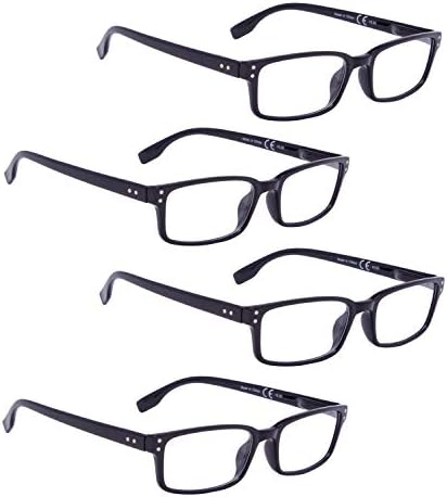 OKUMA gözlükleri 3 paket Şık Dikdörtgen Çerçeve Okuyucular
