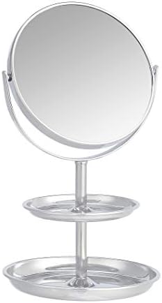 Çift Tepsili Basics Makyaj Aynası-1X / 5X Büyütme, Krom