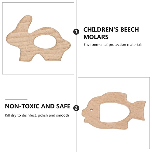 Garneck 10 adet Sevimli Bebek Dişlikleri Karikatür Molar Oyuncaklar Bebek Çiğneme Oyuncaklar DIY Malzemeleri