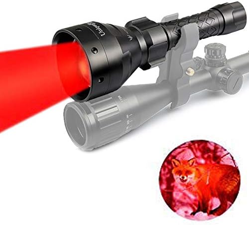 UniqueFire 1405 T67 XRE Kırmızı Predator ışık Yakınlaştırma Odak Ayarlanabilir LED Taktik El feneri 67mm Lens Hafıza Fonksiyonu