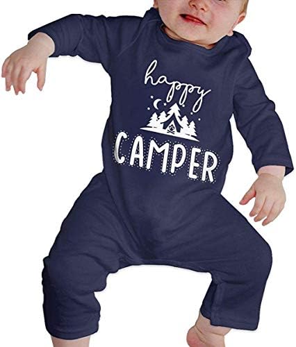 Mutlu Camper uzun kollu bebek tulum bebek tek parça Romper tulum Unisex