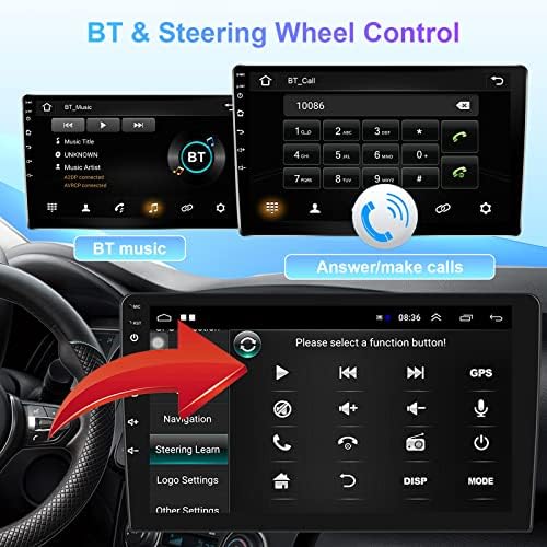 10.1 İnç Android Araba Stereo Çift Din Apple Carplay ve Android ile uyumlu Bluetooth ile Otomatik Dokunmatik Ekran Araba Radyo