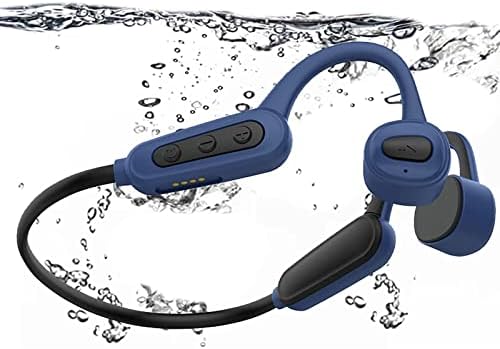 Kemik İletimli Kulaklıklar Yüzme Kulaklıkları Bluetooth IPX8 Yüzme için Su Geçirmez Kulaklıklar Mikrofonlu Kemik İletimli Kulaklıklar,