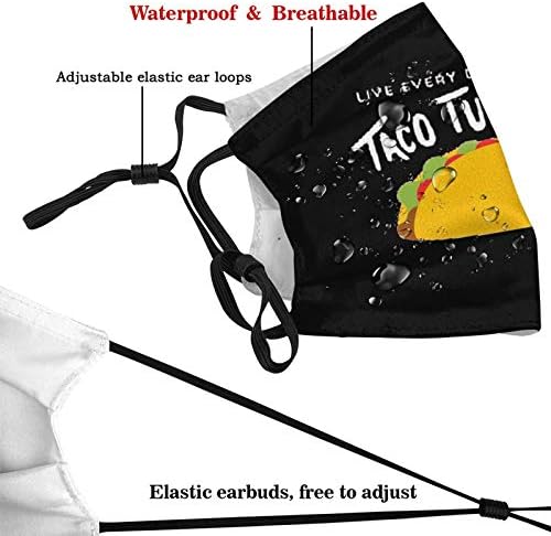 Anti-Toz Taco Salı Ağız Kol Bandanalar Ağız Guard Kullanımlık Yıkanabilir Filtre İle Unisex Hediye