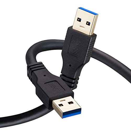 Nanxudyj USB 3.0 A'dan A'ya Kablo 15ft / 5M,USB 3.0 Tip A Erkek-Erkek Kablo USB'den USB Kablosuna, Veri Aktarımı için Sabit
