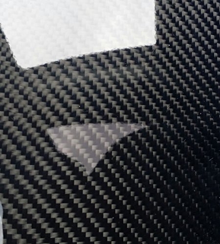 Gerçek Karbon Fiber Fiberglas Panel Levha Levha 12 ×24 ×3/32 Parlak Bir Tarafı