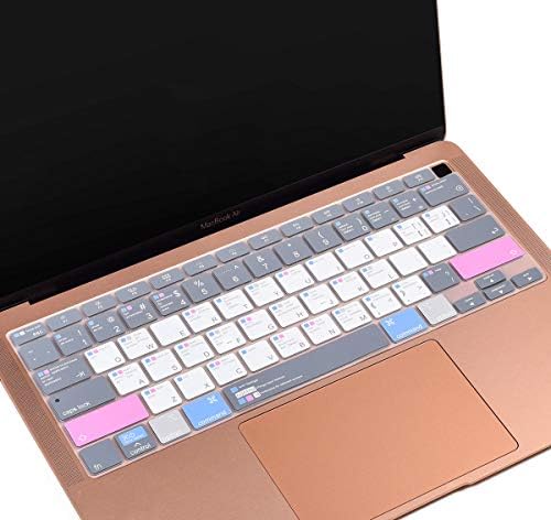 CaseBuy MacBook Hava 2020 Klavye Kapak Kısayolları, Klavye Cilt için MacBook Hava 13 inç 2020 Yayın Modeli A2179 A2337 M1 ile