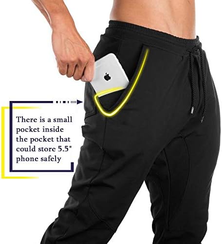 TBMPOY erkek Konik Joggers Atletik Koşu egzersiz pantolonları Hafif Sweatpants Slim Fit Spor fermuarlı Cepler