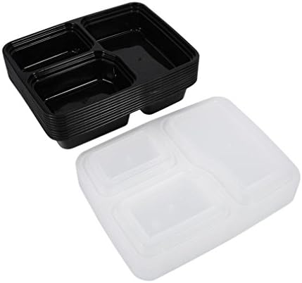 10 Adet Plastik Bento Kutusu Öğle Yemeği Kutusu T Yeniden Kullanılabilir Mikrodalga Öğle Yemeği Kutusu