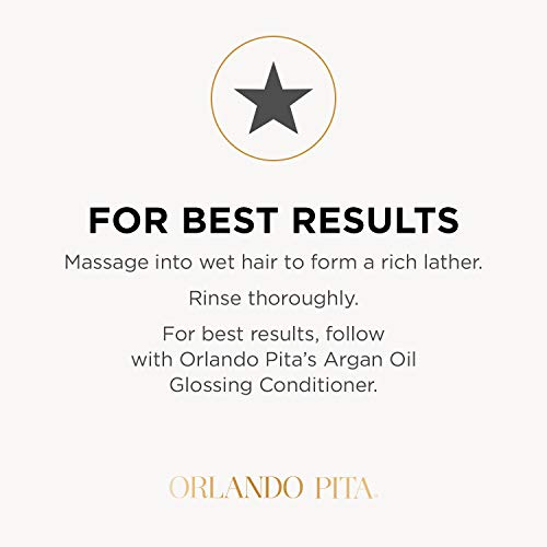ORLANDO PİTA Fas Argan Yağı Parlatıcı Şampuan, Daha Pürüzsüz ve Sağlıklı Görünen Saçlar için Nemlendirici ve Parlaklık Arttırıcı,
