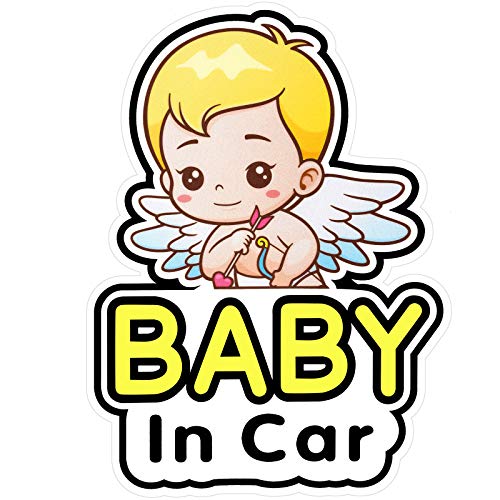 2 Adet Bebek Araba Çıkartmaları Işareti ve Çıkartması için Çocuk Boy, Bebek Araba Sticker Çıkarılabilir Güvenlik Sticker Duyuru