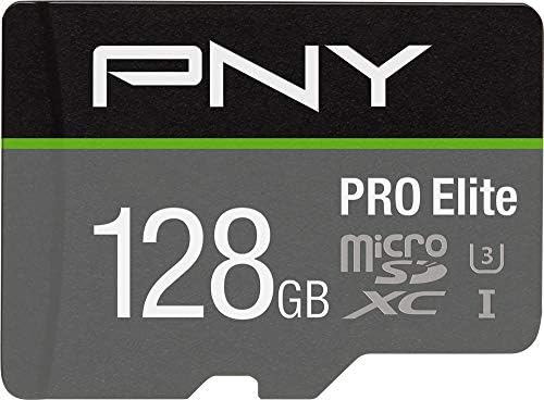 PNY 128 GB PRO Elite Sınıf 10 U3 V30 microSDXC Flash Bellek Kartı - 100 MB / s, Sınıf 10, U3, V30, A2, 4 K UHD, Tam HD, UHS-I,