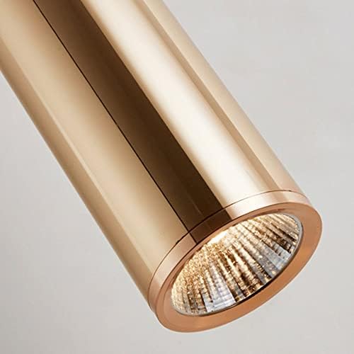 KlkrzJwy Avrupa 7 W LED asma tavan armatürü silindirik tavan Downlight alüminyum konut asılı lamba uzun tüp kolye ışık restoran