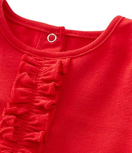 Petit Bateau Tafta Etekli Kız Çocuk Elbisesi, Kırmızı, 12-18 Aylık Bebek
