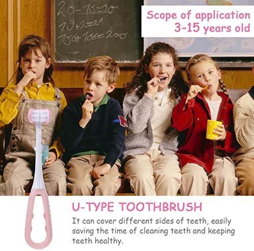FOMİYES Otizm Diş Fırçası 3-Taraflı Diş Fırçası Yumuşak Wrap Etrafında Eğitim Diş Fırçası Çocuklar için Diş Sakız Bakımı ve