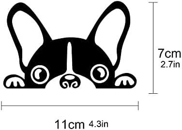 Inforın 3D Duvar Çıkartmaları Sevimli Pet Pug Köpek Araba Pencere Karikatür Su Geçirmez Cadılar Bayramı Süslemeleri T02