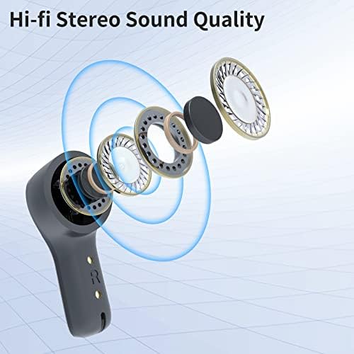 JIBEILA S18 Gerçek kablosuz kulaklık Bluetooth 5.0 IPX68 Su Geçirmez Stereo Kulaklık Kulak Dahili Mic Kulaklık 30 H Çalma Süresi