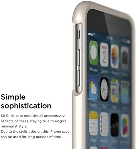 iPhone 6 Kılıf, elago S6 Glide Kılıf iPhone 6 için Sadece (4.7 inç) + Ön Koruma Filmi + Arka Koruma Filmi Dahil - Tam Perakende