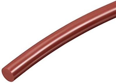 uxcell 3/16 (5mm) Sert Boru 3.3 ft Kırmızı için Yumuşak Silikon Bükme Ekleme Borusu