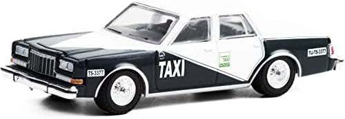 1984 Diplomat Beyaz ve Koyu Gri Taksi Tijuana (Meksika) Hobi Özel 1/64 Diecast Model Araba Greenlight 30200