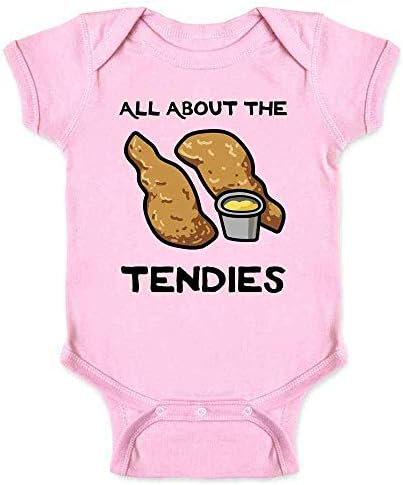 Pop Konuları Tüm Hakkında Tavuk Tendies Nuggets Komik Bebek Erkek Bebek Kız Bodysuit