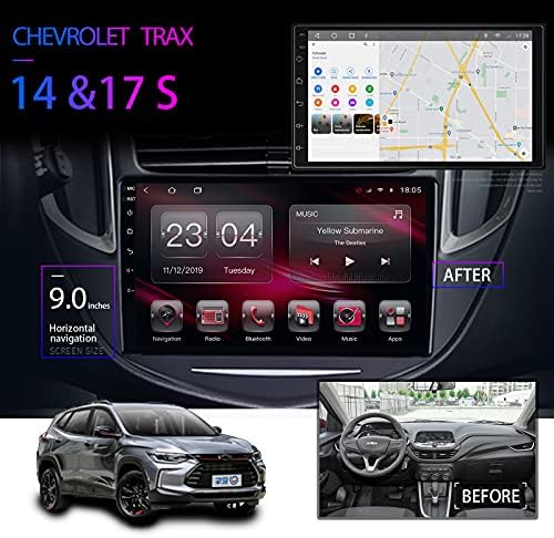 9 İnç Dokunmatik Ekran Android 10.0 için Chevrolet TRAX 2014 & 2017 Serisi Çok Fonksiyonlu Araç Navigasyon Sistemi, Çift Din