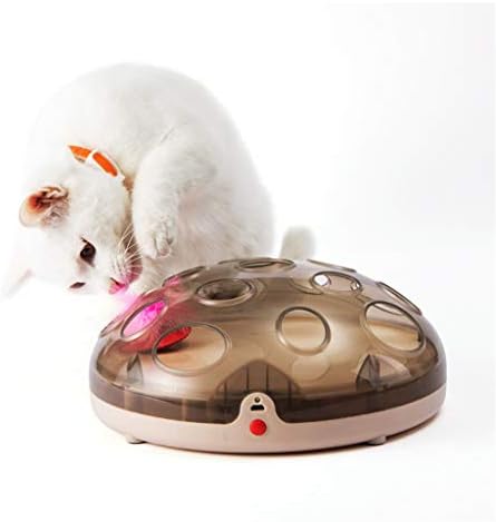 WZHSDKL Interaktif Komik Oyuncaklar Kediler ıçin Elektrikli Tüy Egzersiz Chaser Eğitim Kediler Oyuncak Şarj Edilebilir Zıplatma